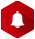 Red ring bell icon